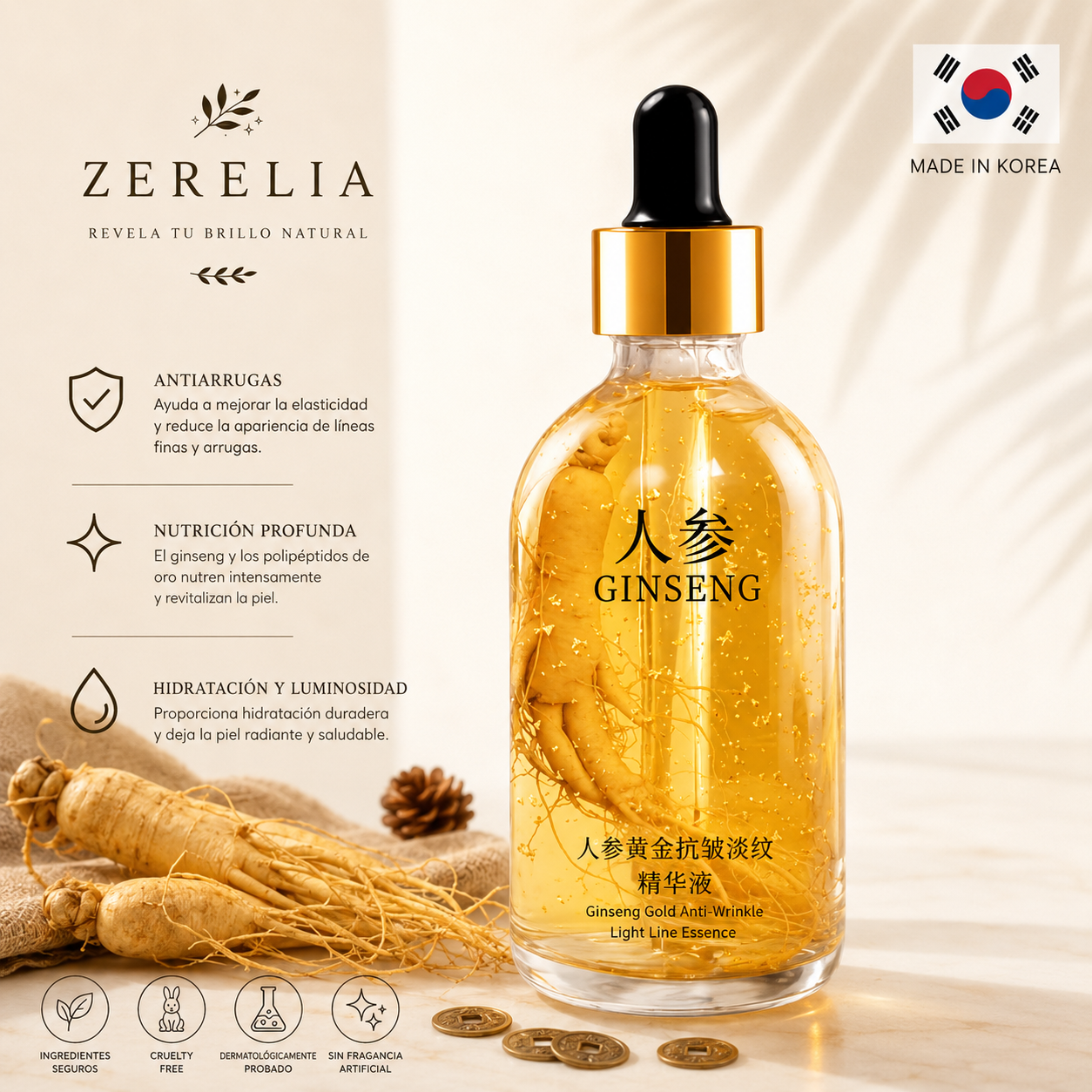GINSENG 10ML 1 DIA 1 NOCHE SERUM