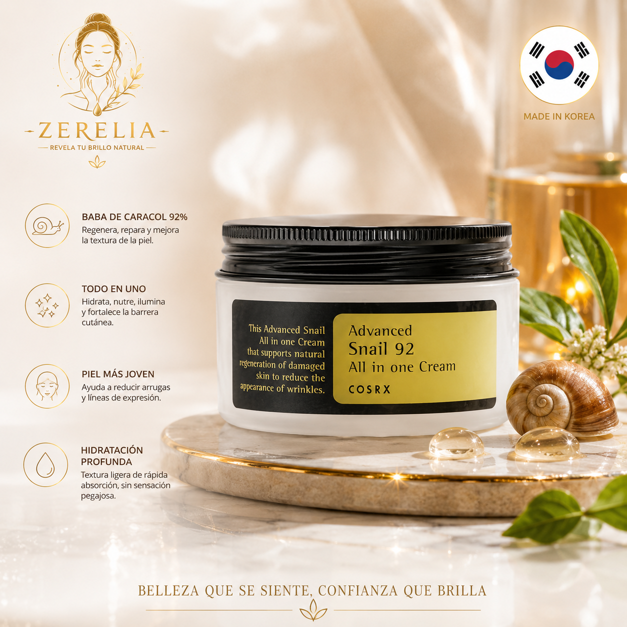 CREMA EN GELL CARACOL COSRX